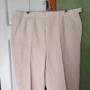 Lands End lightweight pinstriped pants, size 18.